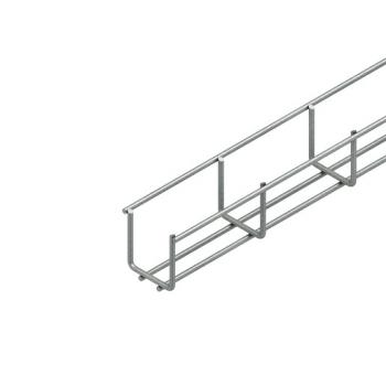 Niedax GRS 60.060 E3 Mini-Gitterrinne, U-förmig, 60x60x3000 mm, Draht-Ø 4,5 mm, Edelsta (Menge: 3 m je Bestelleinheit)