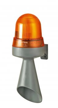 ARDEBO.de - 425.320.75 Blitzlicht-Hupe WM Dauerton 24VAC/DC YE