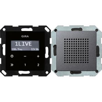 Gira 228028 UP-Radio RDS Lautsprecher System 55 Anthrazit