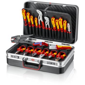 Primium 00 21 20 Werkzeugkoffer "Vision 24" Elektro ABS-Koffer 20-tlg., Farbe schwarz 48