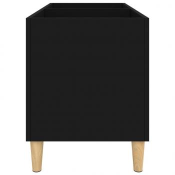 Plattenschrank Schwarz 74,5x38x48 cm Holzwerkstoff