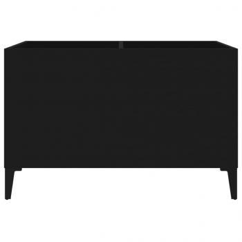 Plattenschrank Schwarz 74,5x38x48 cm Holzwerkstoff