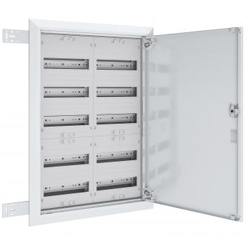 ARDEBO.de - UK25 Feldverteiler UP/HW T:110mm 120TE 2 x 5-Reihig für REG, mit Volltüre