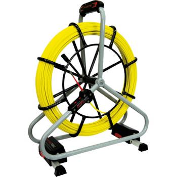 Runpotec 10065 Profi-Set - Glasfaserstab Ø 6 mm - 80 m Kabeleinziehhilfe - für Rohr Ø 40-