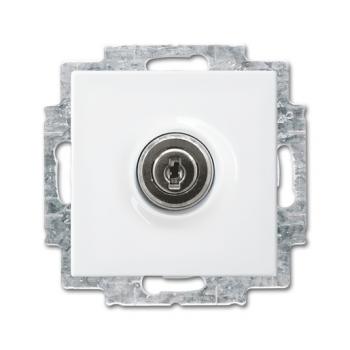 Busch-jaeger 20 EUKBSL-914-101 SCHUKO® Steckdosen-Einsatz mit Klappdeckel und Schloss