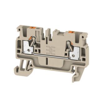 Weidmüller A2C 2.5 Durchgangs-Reihenklemme, PUSH IN, 2.5 mm², 800 V, 24 A, Anzahl Anschlüss (Menge: 100 Stück je Bestelleinheit)