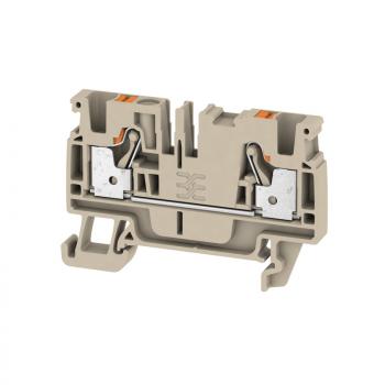 ARDEBO.de - A2C 4 Durchgangs-Reihenklemme, PUSH IN, 4 mm², 800 V, 32 A, Anzahl Anschlüsse: 2