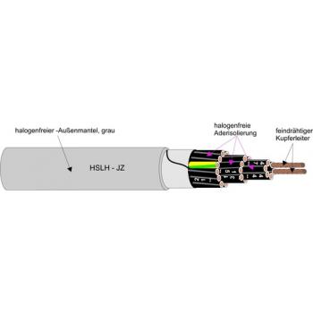 Kabel & Leitungen HSLH-JZ 3X0,75 HALOGENFREIE Steuerleitung R100 (Menge: 100 m je Bestelleinheit)