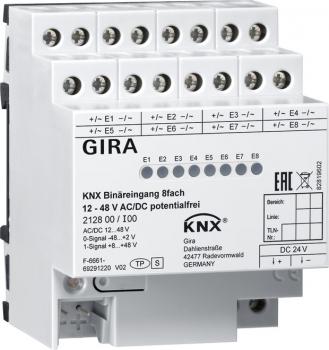 ARDEBO.de - 212800 Binäreing. 8f 12 - 48 V AC/DC pot.frei KNX REG