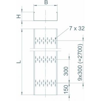 Obo Bettermann BKRS 1120 FS Kabelrinne BKRS begehbar 110x200x3000, St, FS (Menge: 3 m je Bestelleinheit)