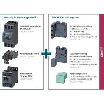 ARDEBO.de - 3RA9012-7AA01 Starterpaket für einen Abzweig in Federzugtechnik mit Einspeisung