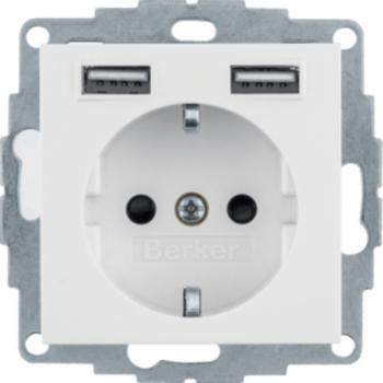 ARDEBO.de - 48031909 Steckdose SCHUKO/USB A-A, S.1/B.x, pw