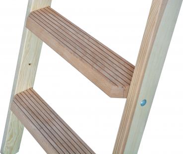 Krause 818317 Holz Stufen/Sprossen Doppelleiter 2x4