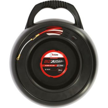 Bizline BIZ 760047 Einziehhilfe aus Stahl-Nylon 30 m Ø 4 mm mit Gehäuse