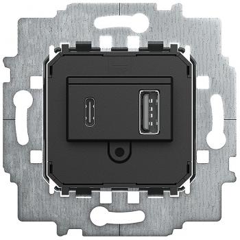 Busch-jaeger 6475 U 6475 U Netzteil-Einsatz, USB A+C