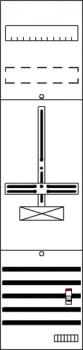 Striebel & John DF17AB DF17AB Zählerfeld 7RE 1S vorverdrahtet mit Zählerkreuz