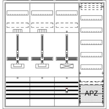 Striebel & John DA47BH DA47BH Komplettschrank, AP Dreipunkt, A47 2Z1S1V5A2