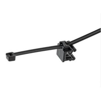 Panduit CMSA24-2S-D300 EdgeClip/Kabelbinder(Seite),Schwarz,Hohe Hitze/UV PA6.6,3-6mm,0°, (Menge: 500 Stück je Bestelleinheit)