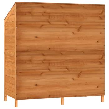Geräteschuppen Braun 102x52x112 cm Massivholz Tanne