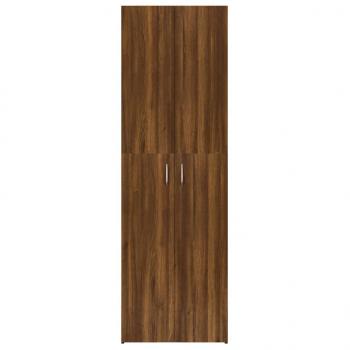 Büroschrank Braun Eichen-Optik 60x32x190 cm Holzwerkstoff