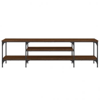 TV-Schrank Braun Eichen-Optik 161x35x45cm Holzwerkstoff & Eisen