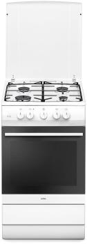 ARDEBO.de Amica SHGG 11559 W EEK: A Gas-Standherd, 50 cm breit, 56 L, CoolDoor2, Clean Emaillierung, Knebelsteuerung, weiß