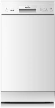ARDEBO.de Amica GSP 14746-1 W Standgeschirrspüler, 45 cm breit, 9 Maßgedecke, unterbaufähig, 4 Programme, weiß