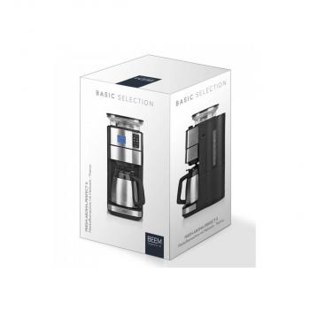 BEEM Fresh-Aroma-Perfect II - Thermo Filterkaffeemaschine mit Mahlwerk, 1000W, 1,25l, Edelstahl (03958)