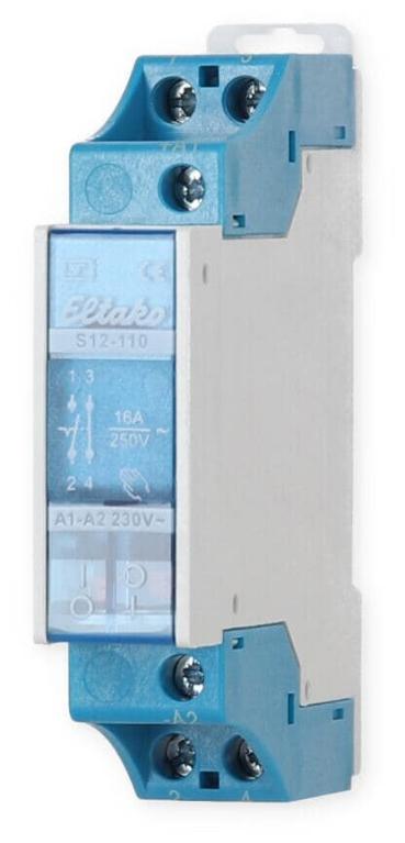 ARDEBO.de Eltako S12-110-230V Stromstoßschalter, 1 Schließer, 1 Öffner 16A, 230V (21110030)
