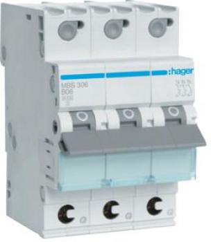 ARDEBO.de Hager MCN306 Leitungsschutzschalter 3 polig 6kA C-Charakteristik 6A 3 Module