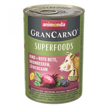 ARDEBO.de Animonda Dog GranCarno Adult Superfood Rind & Rote Beete 400g