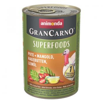 ARDEBO.de Animonda Dog GranCarno Adult Superfood Pute & Mangold 400g