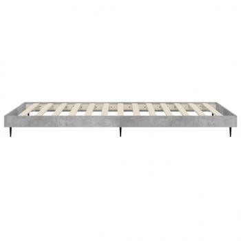 Bettgestell Betongrau 75x190 cm Holzwerkstoff