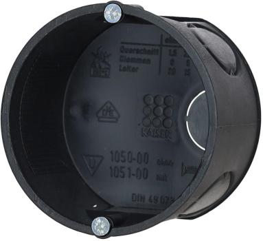 Kaiser 1051-00 Gerätedose ohne Stutzen, 25 Stck.