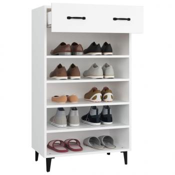 Schuhschrank Weiß 60x35x105 cm Holzwerkstoff