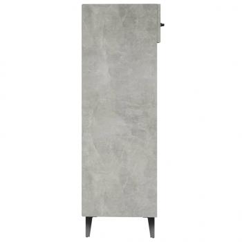 Schuhschrank Betongrau 30x35x105 cm Holzwerkstoff