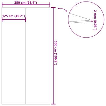 Pool-Bodentuch Hellgrau 500x250 cm Polyester Geotextil