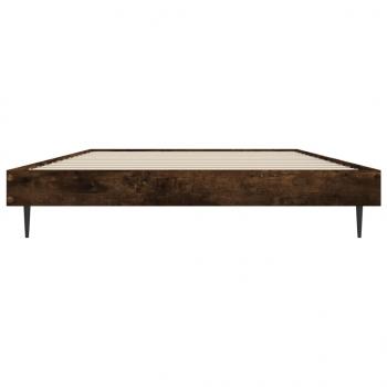 Bettgestell Räuchereiche 100x200 cm Holzwerkstoff