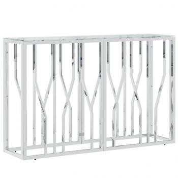 Konsolentisch 110x30x70 cm Edelstahl und Glas