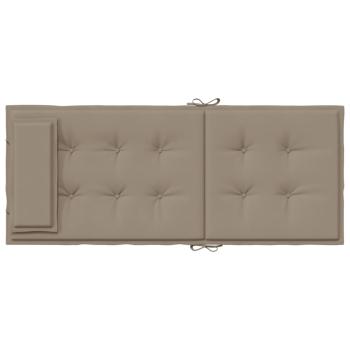 Hochlehner-Auflagen 4 Stk. Taupe Oxford-Gewebe