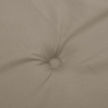 Hochlehner-Auflagen 4 Stk. Taupe Oxford-Gewebe