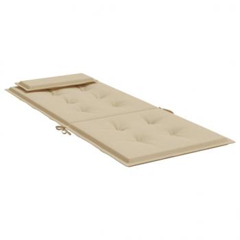 Hochlehner-Auflagen 4 Stk. Beige Oxford-Gewebe