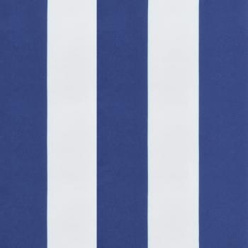 Hochlehner-Auflagen 6 Stk. Blau & Weiß Gestreift Oxford-Gewebe