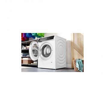 Bosch WGB244A40 Serie 8 9kg Frontlader Waschmaschine, 60 cm breit, 1400U/Min, AquaStop, i-DOS, Nachlegefunktion, Innenbeleuchtung, Home Connect, weiß