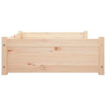 Hundebett 105,5x75,5x28 cm Massivholz Kiefer