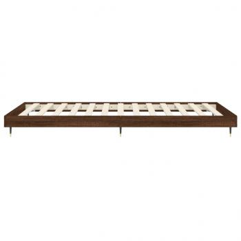 Bettgestell Braun Eichen-Optik 75x190 cm Holzwerkstoff