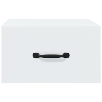 Wand-Nachttisch Weiß 35x35x20 cm  