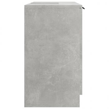 Badschrank Betongrau 64,5x33,5x59 cm Holzwerkstoff