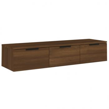 Wandschrank Braun Eichen-Optik 102x30x20 cm Holzwerkstoff