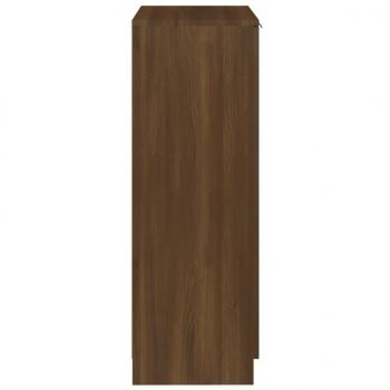 Schuhregal Braun Eichen-Optik 59x35x100 cm Holzwerkstoff